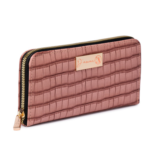 Croco Clutch Pink