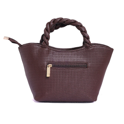 Woven Wedge Dark Brown