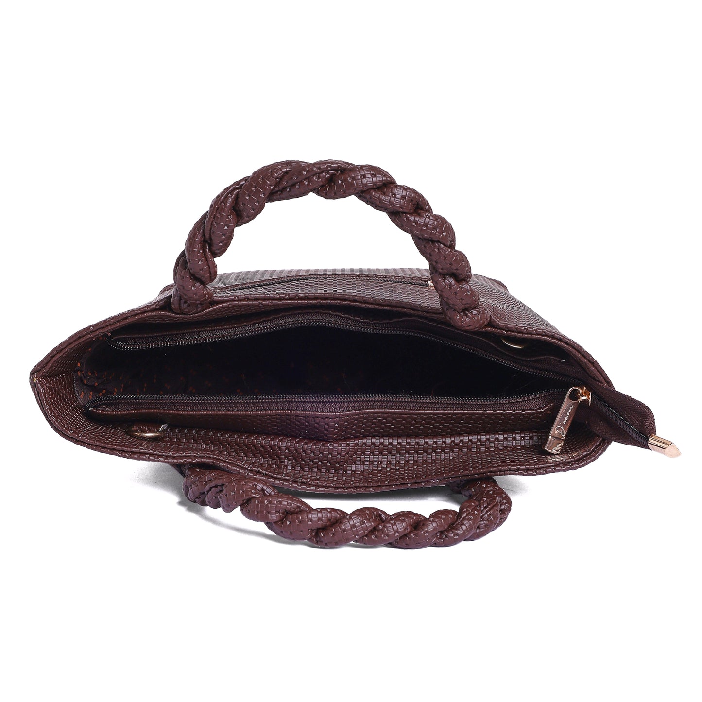 Woven Wedge Dark Brown