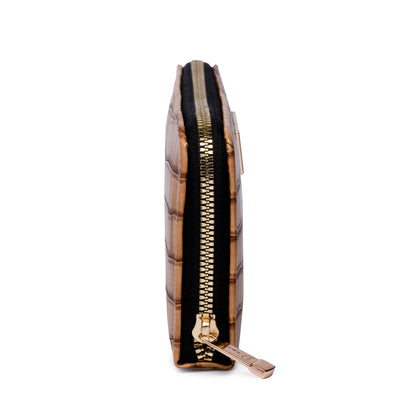 Croco Clutch Brown