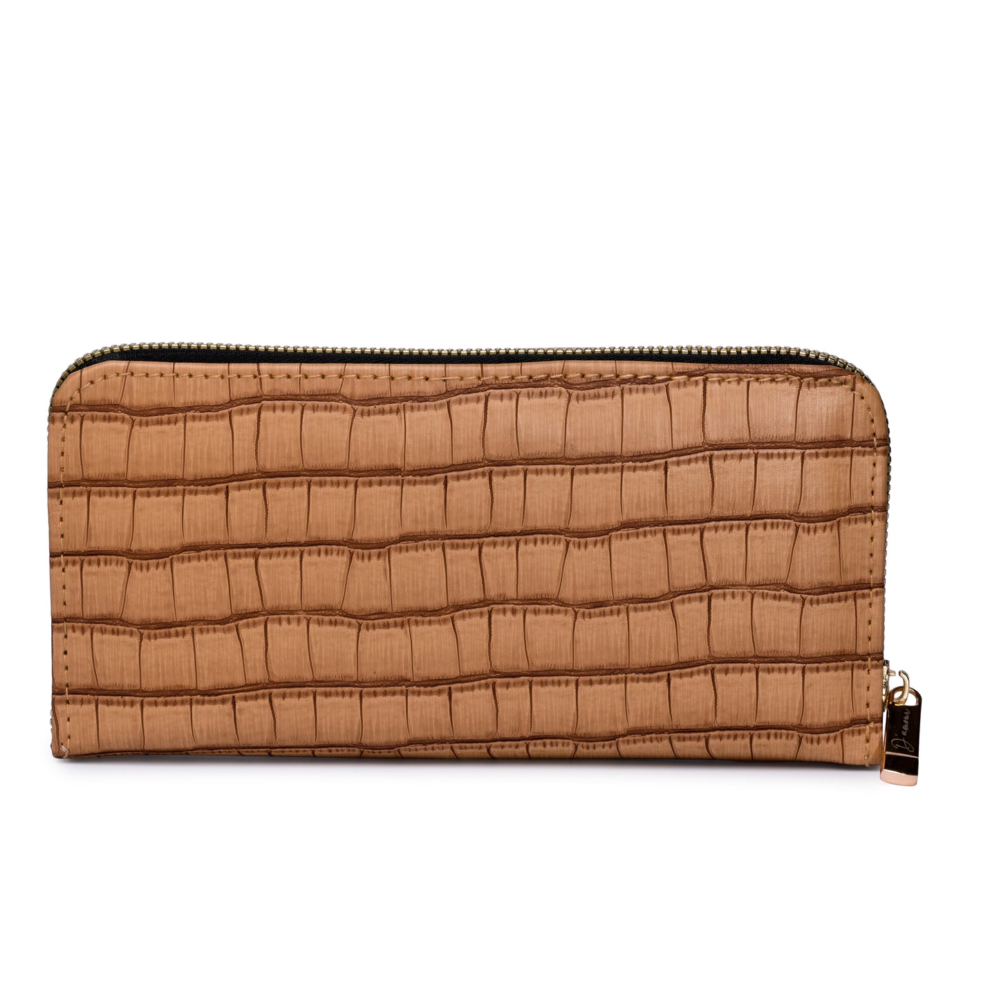 Croco Clutch Brown
