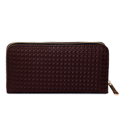 Chevron Clutch Dark Brown