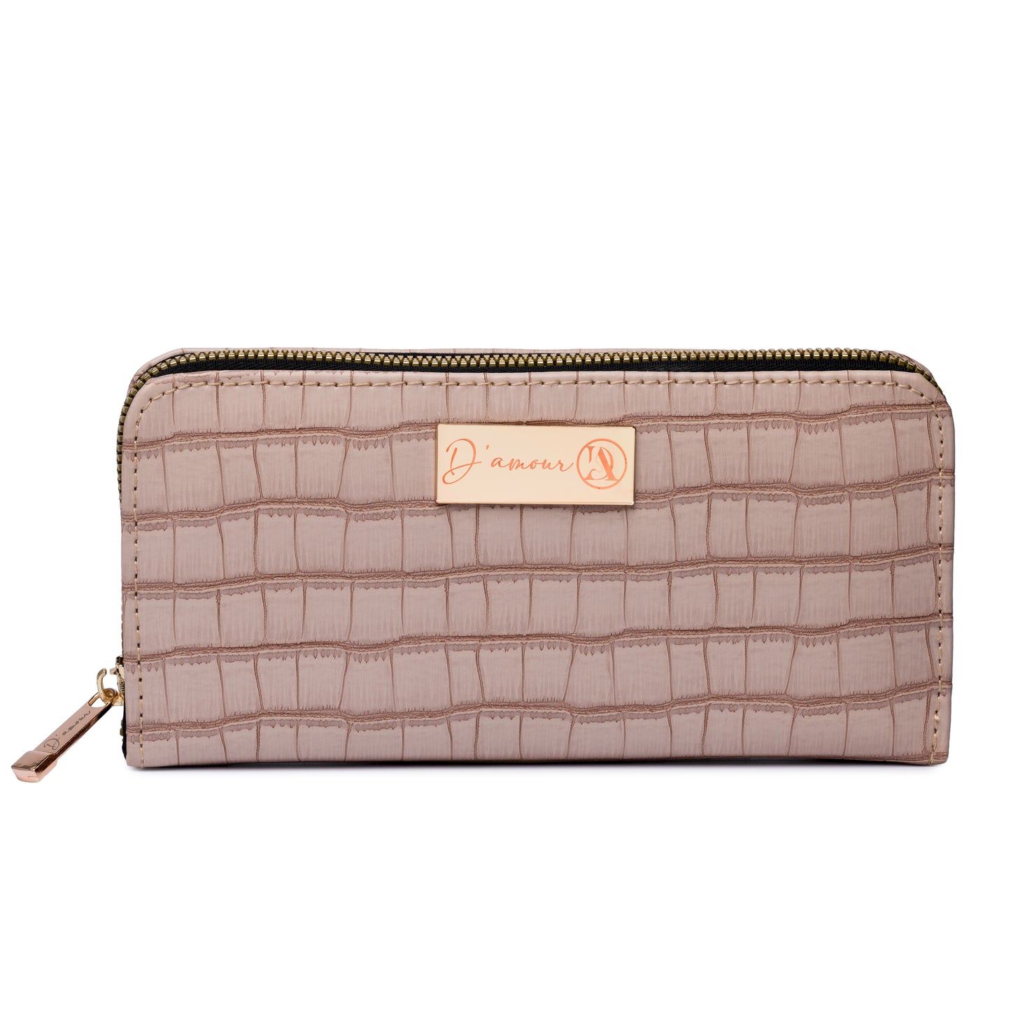Croco Clutch Beige