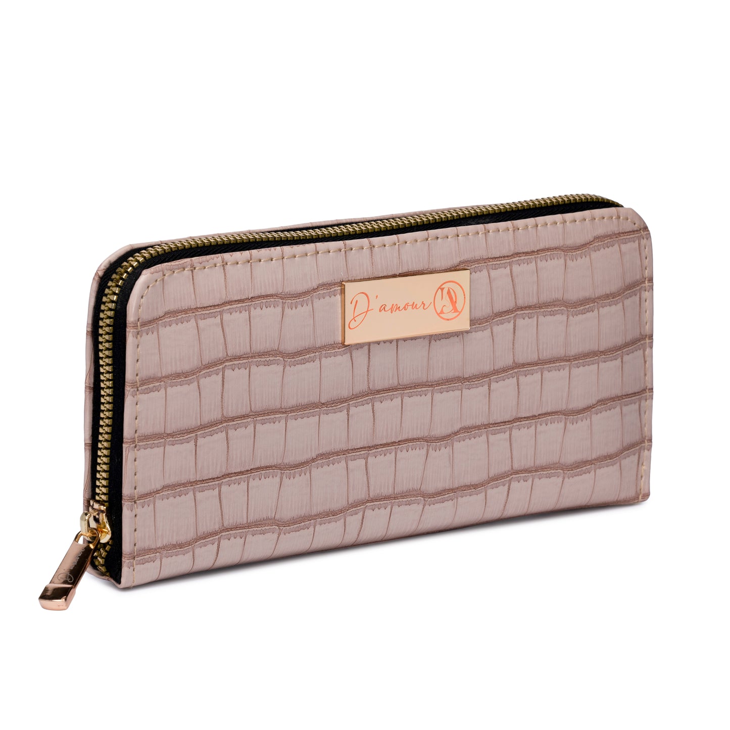 Croco Clutch Beige