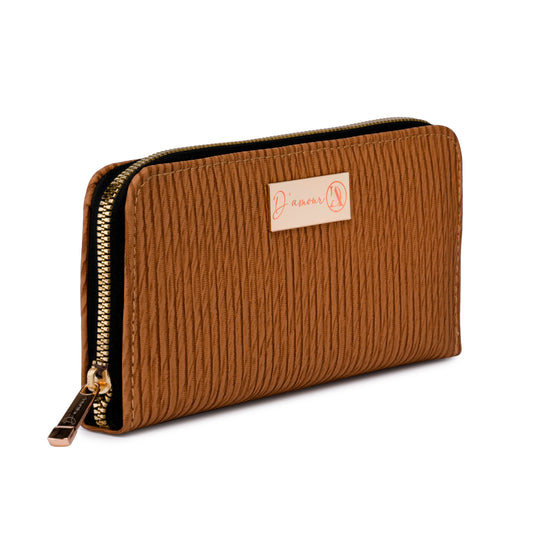 Groove Clutch Brown