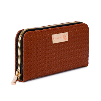 Chevron Clutch Brown