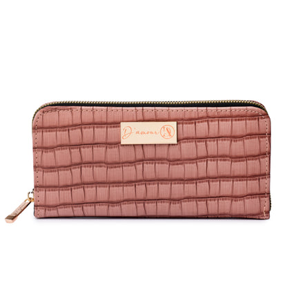 Croco Clutch Pink