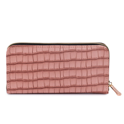 Croco Clutch Pink