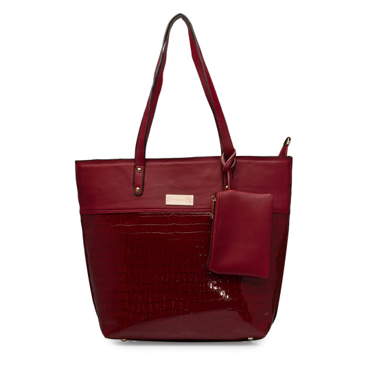 Bayou Tote Bag Maroon