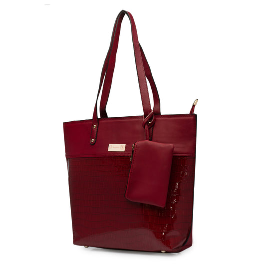 Bayou Tote Bag Maroon