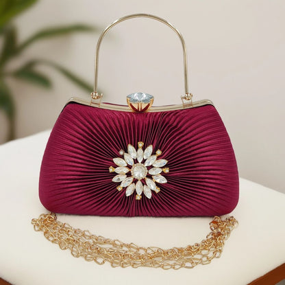 Radiant Bloom Maroon