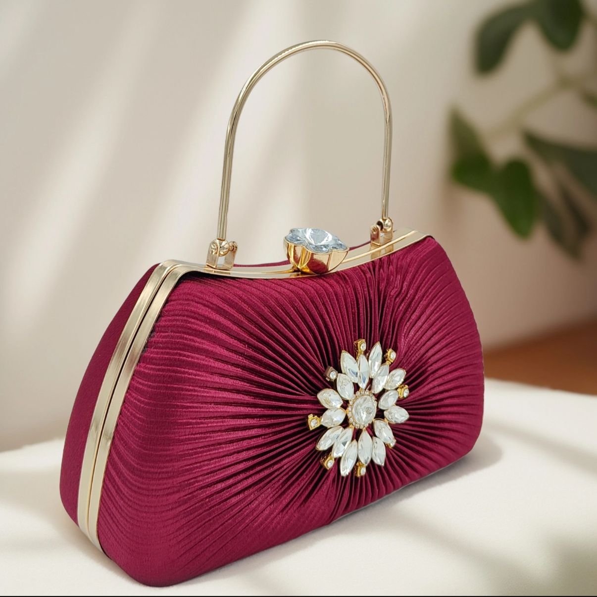 Radiant Bloom Maroon