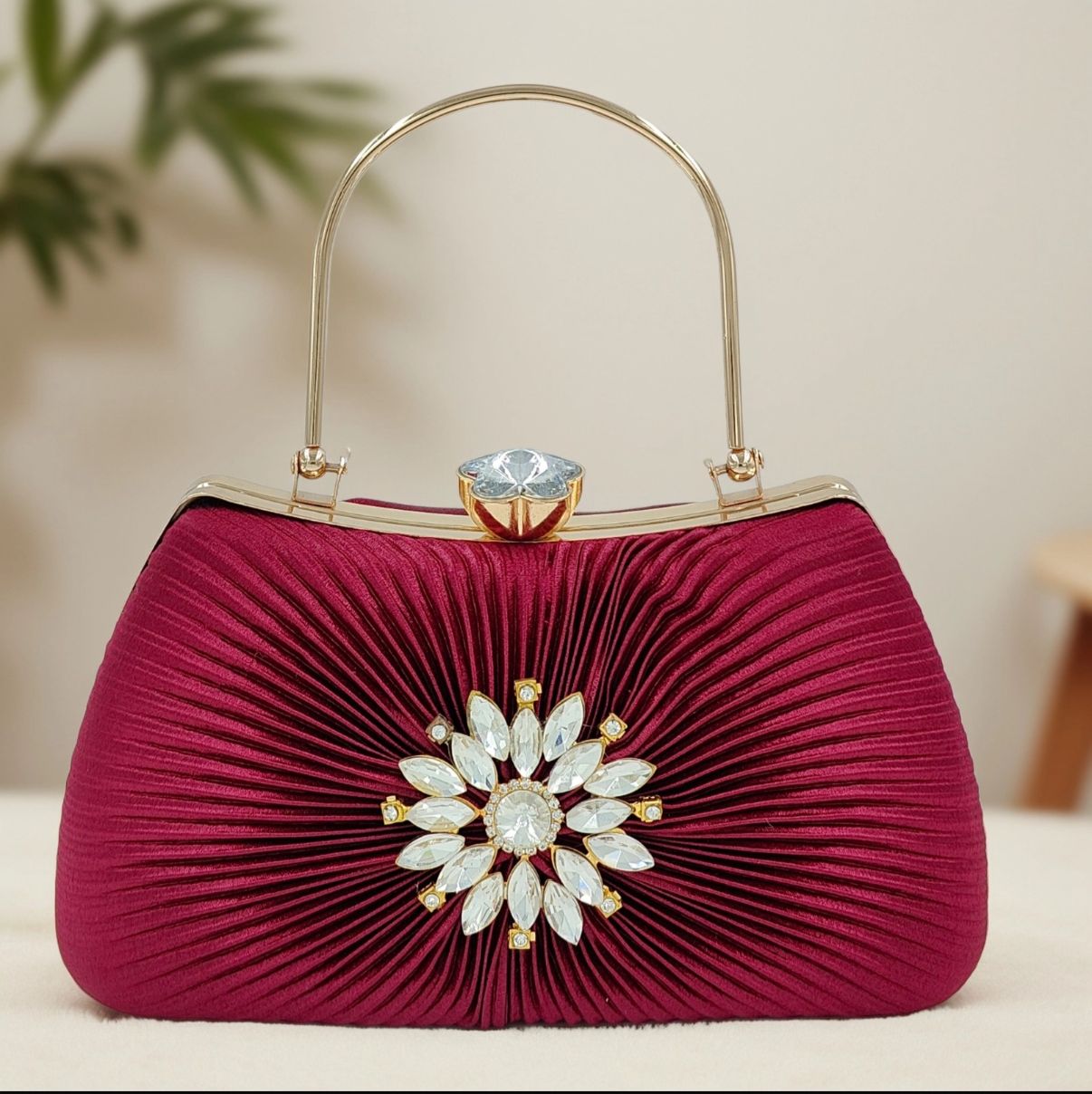 Radiant Bloom Maroon